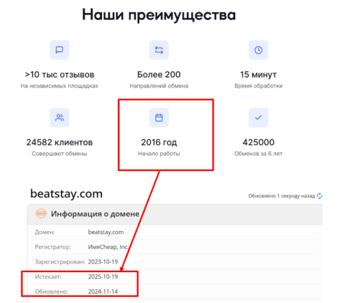 Beat Stay (beatstay.com) мошеннический обменник, созданный для обмана!