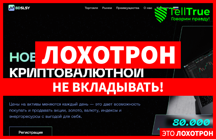 Bdslsy (bdslsy.com) лжеброкер! Отзыв Telltrue